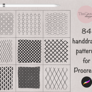 Procreate pattern - Håndtegnede mønstre