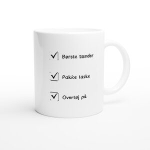 Morgenkrus til børn med huskeliste